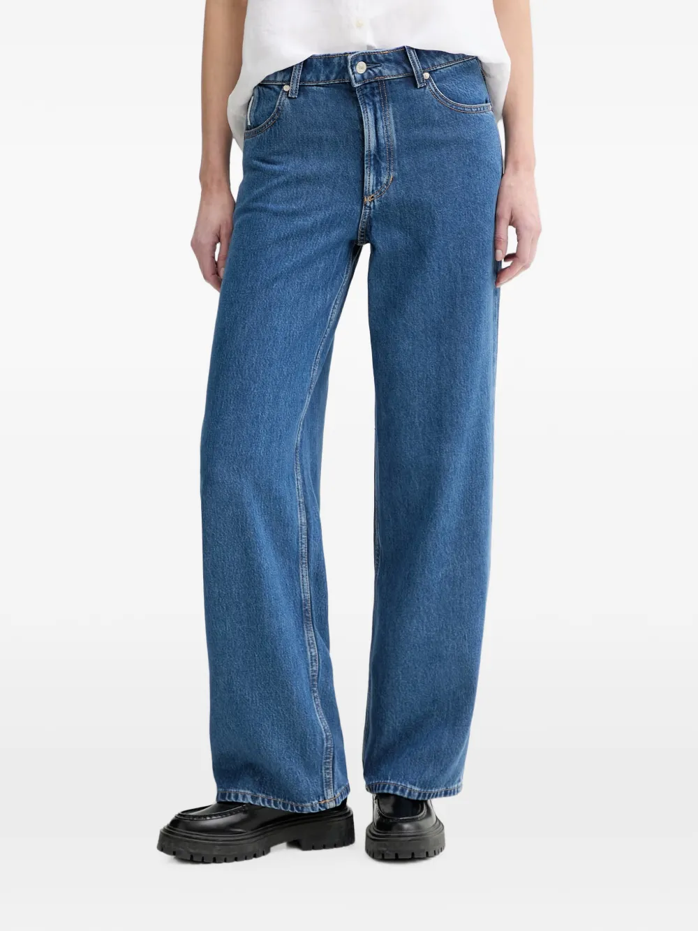 Marc O'Polo wide-leg jeans - Blu