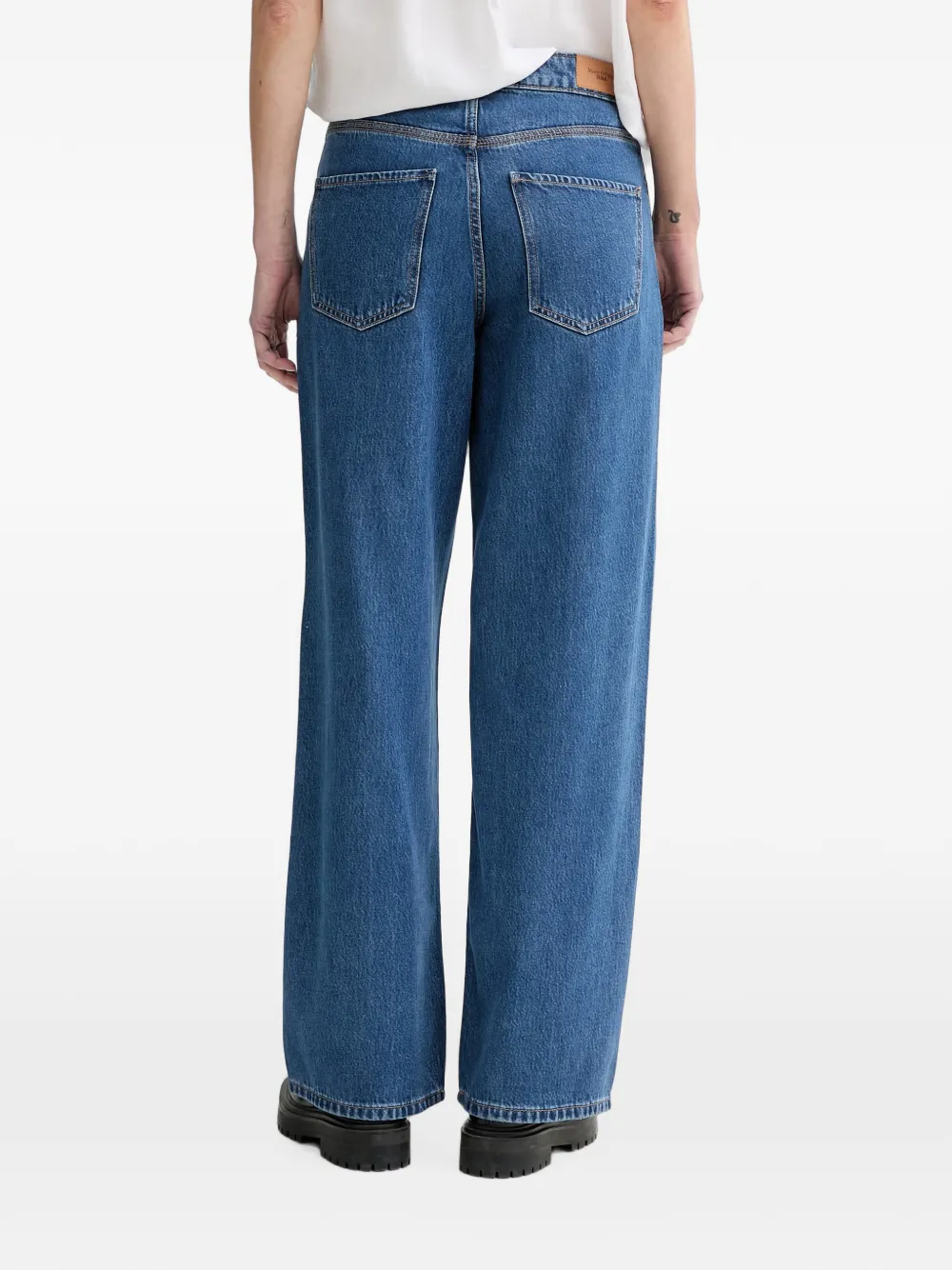 Marc O'Polo Jeans met wijde pijpen Blauw