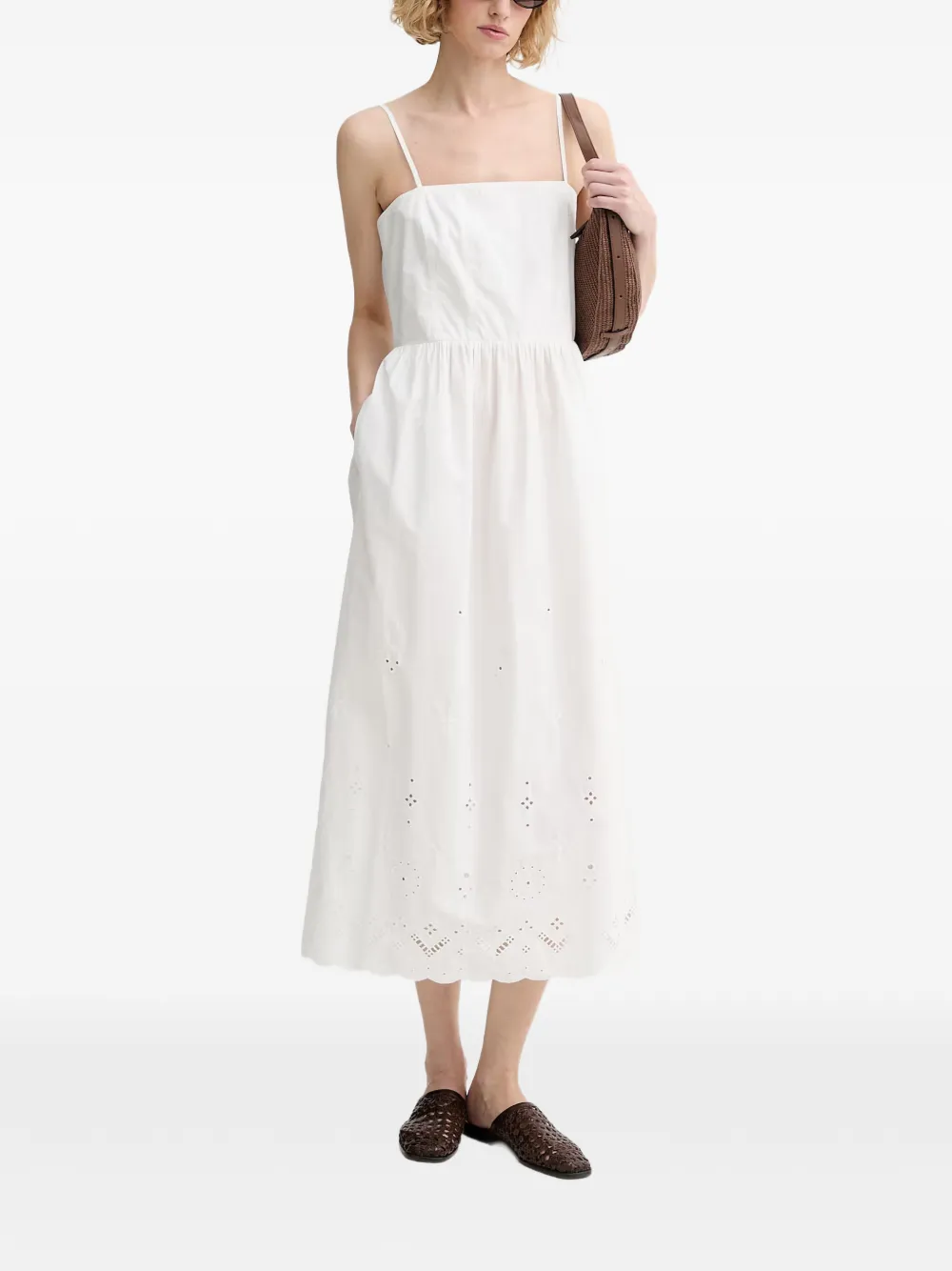 Marc O'Polo shirred-back midi dress