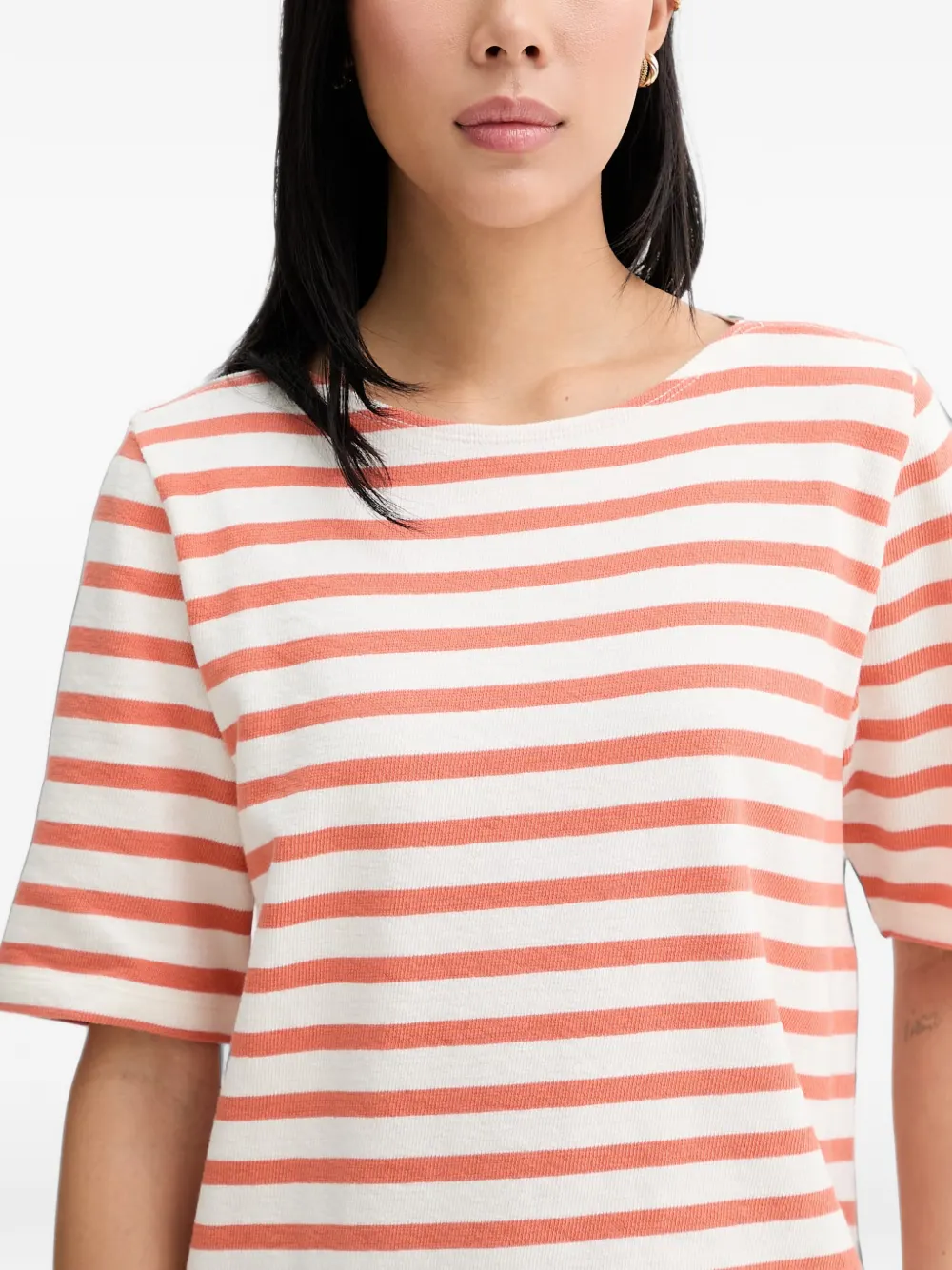 Marc O'Polo Gestreept T-shirt Wit