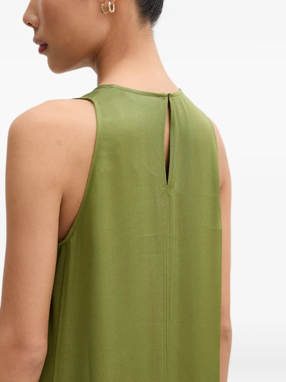 Marc O'Polo Mouwloze midi-jurk Groen