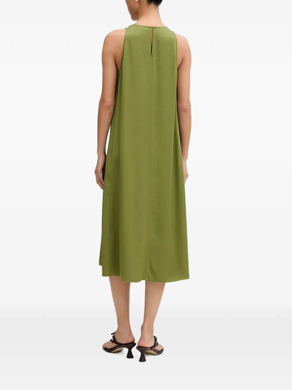 Marc O'Polo Mouwloze midi-jurk Groen