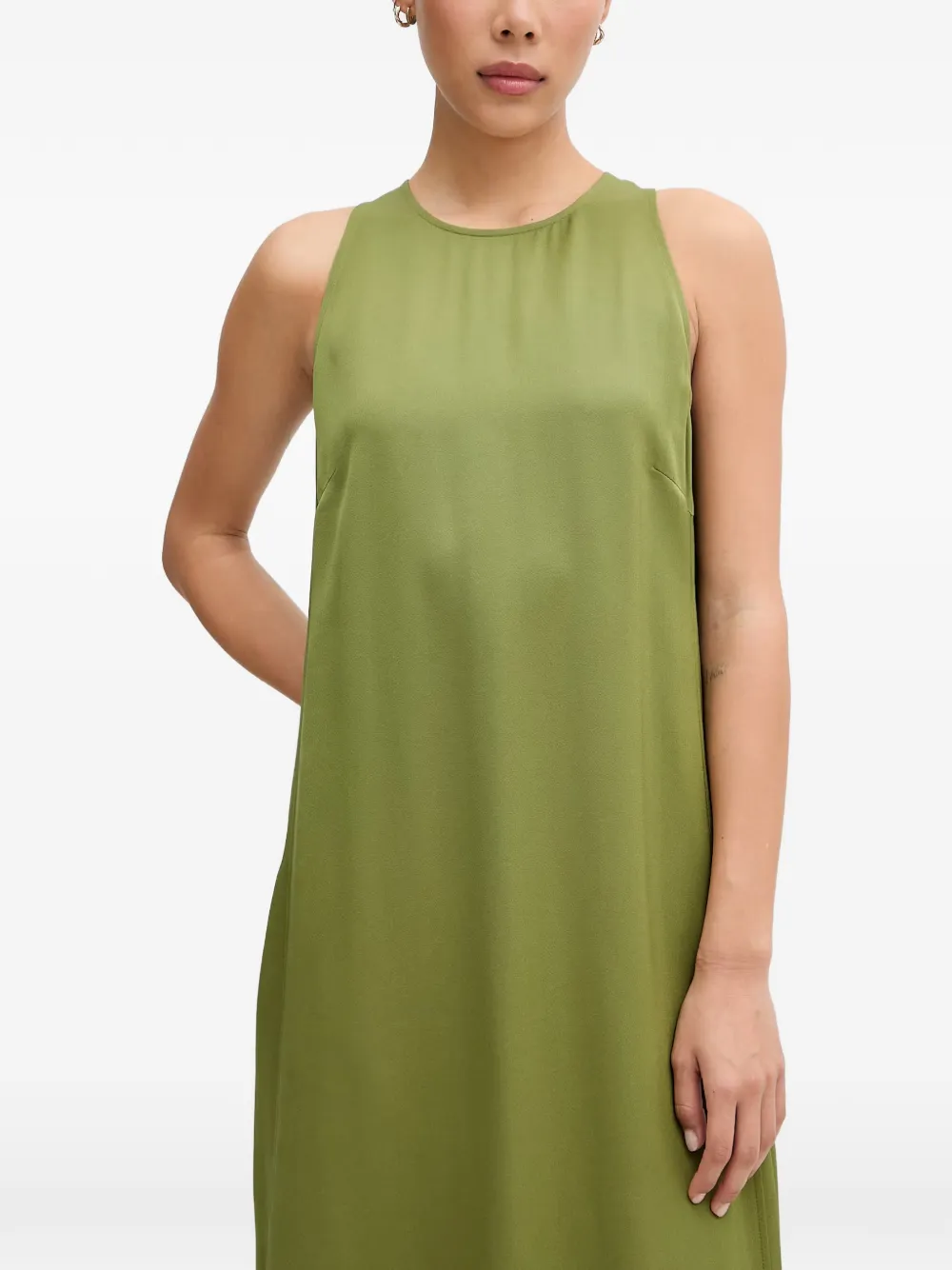 Marc O'Polo Mouwloze midi-jurk Groen