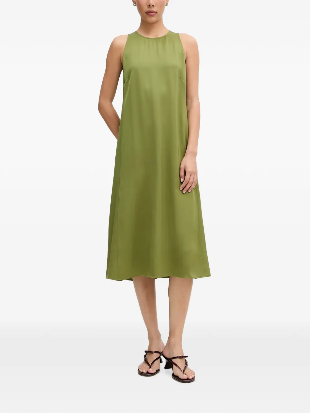 Marc O'Polo sleeveless A-line midi dress - Green