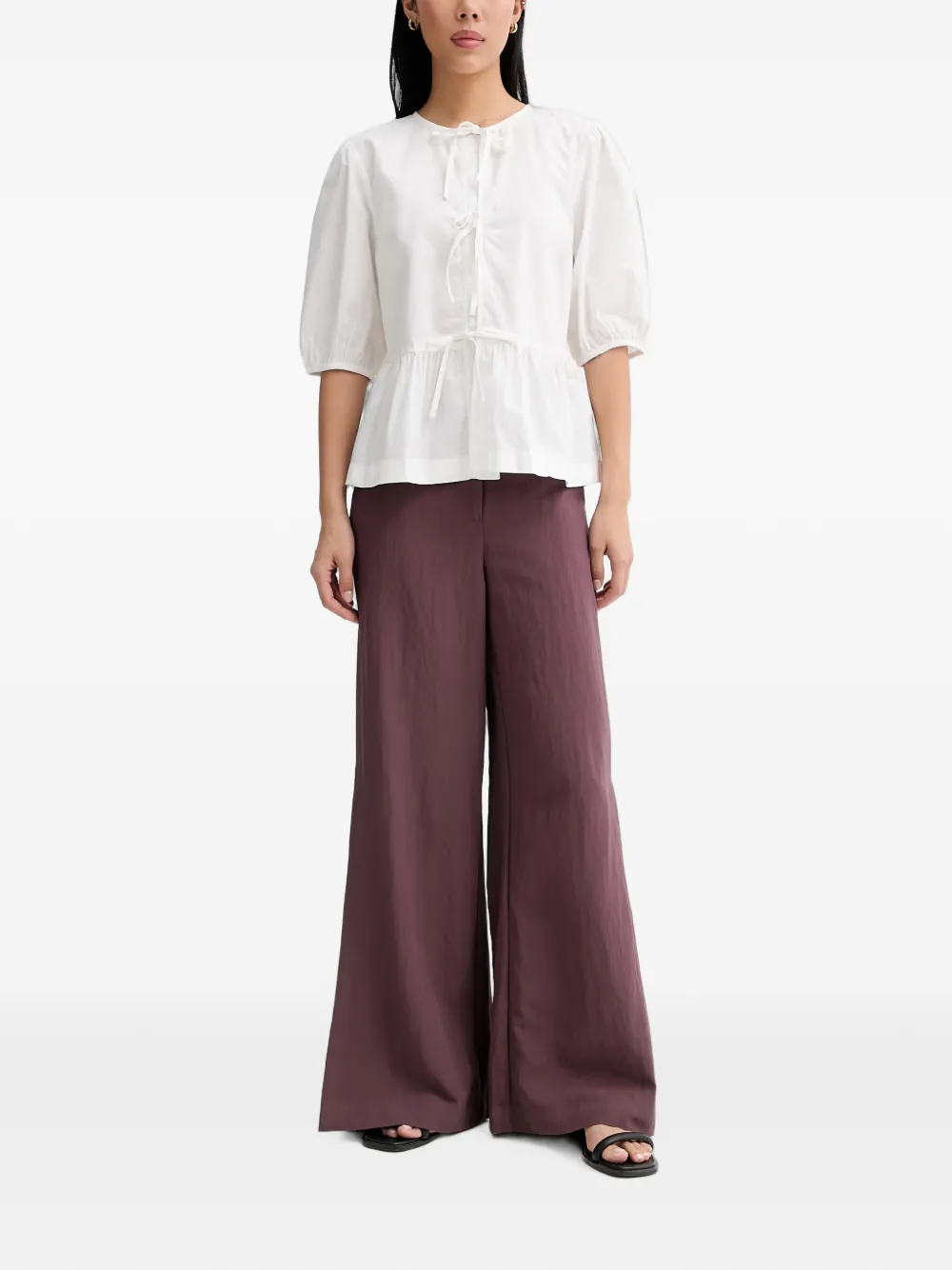 Marc O'Polo Peplum blouse Wit