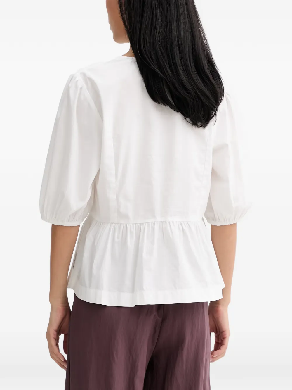 Marc O'Polo Peplum blouse Wit