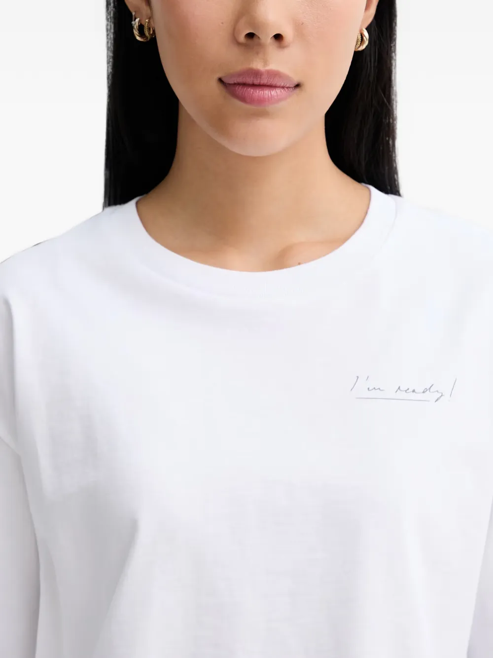 Marc O'Polo T-shirt met bloemenprint Wit