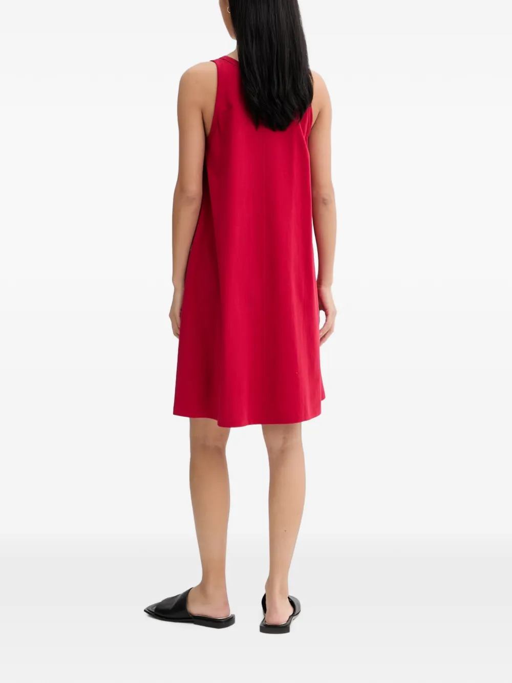 Marc O'Polo scoop-neck sleeveless A-line mini dress Rood