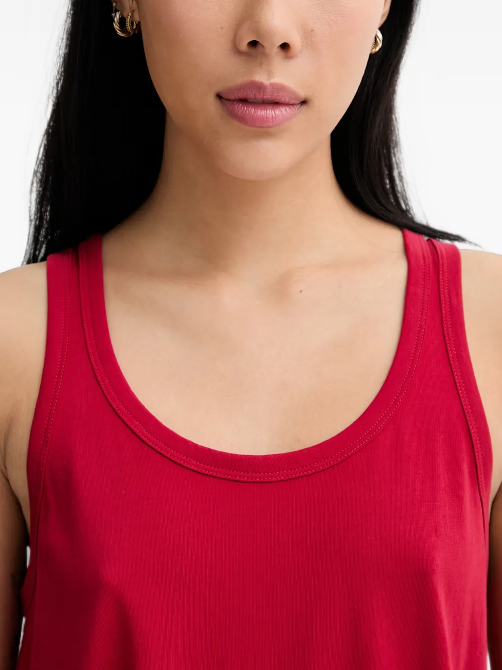 Marc O'Polo scoop-neck sleeveless A-line mini dress Rood