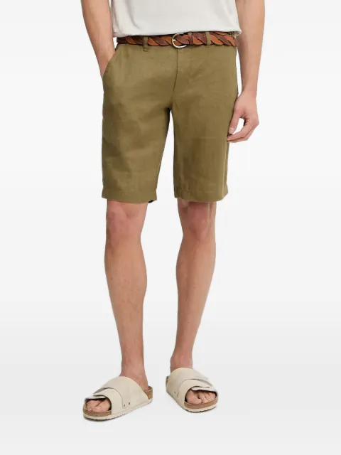 Marc O'Polo logo-patch linen shorts