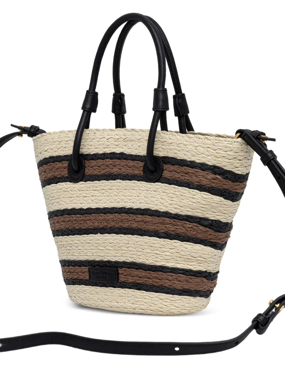 Marc O'Polo Geweven shopper Beige