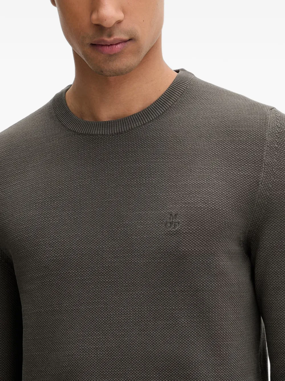Marc O'Polo Trui met ronde hals Grijs