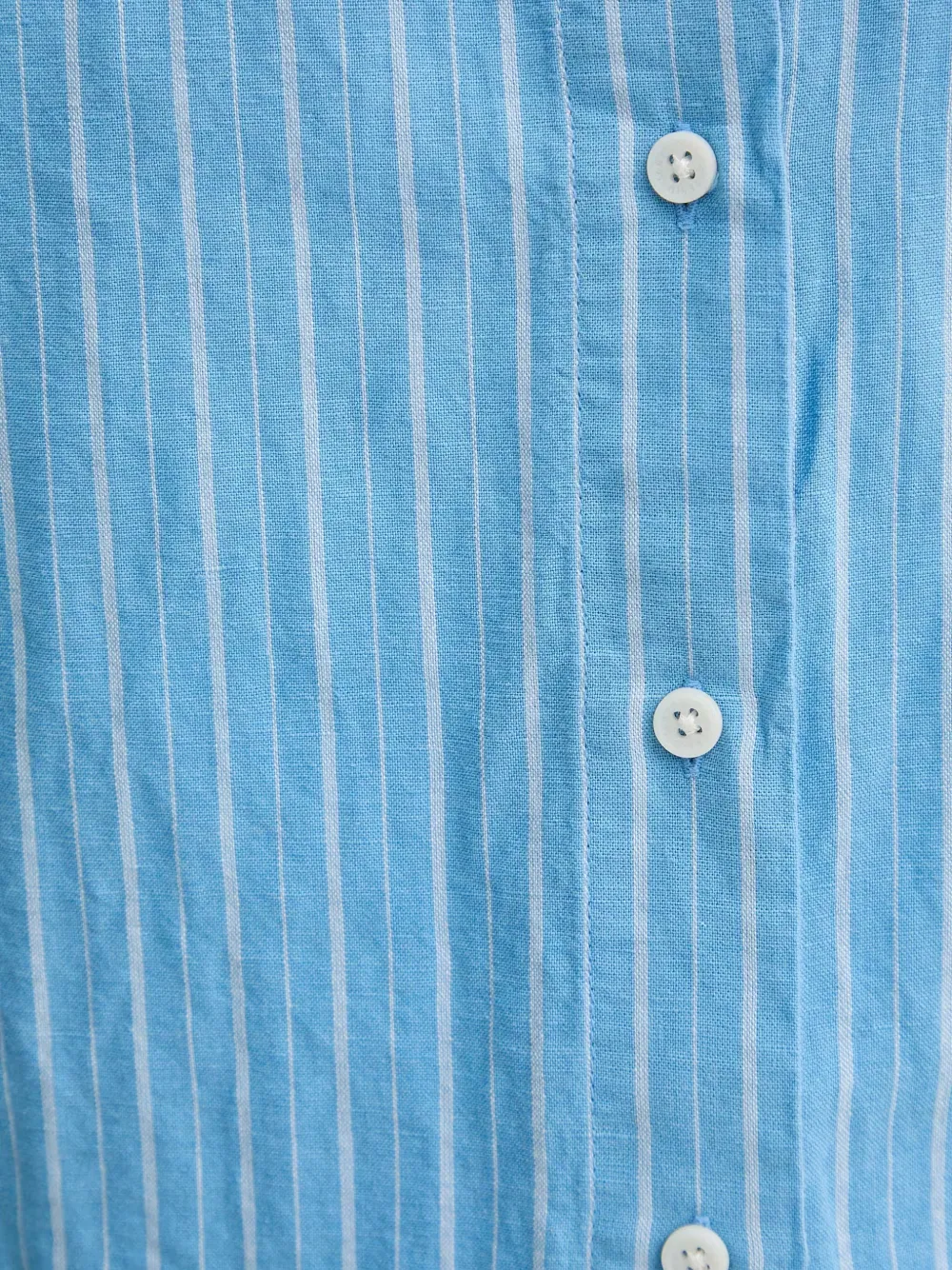 Marc O'Polo striped tie-back shirt Blauw
