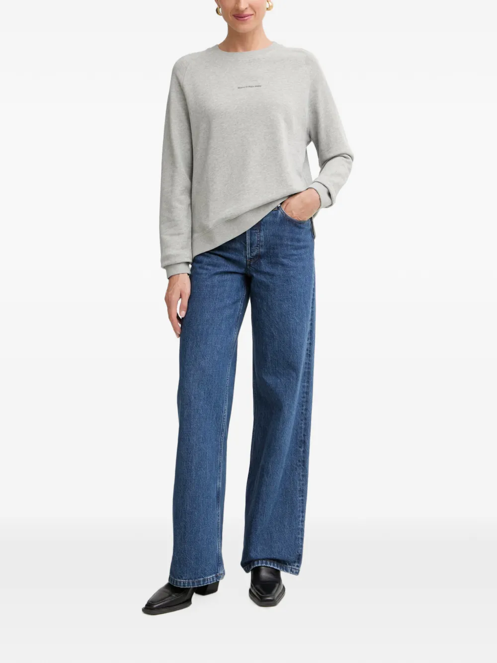 Marc O'Polo Sweater met raglan mouwen Grijs