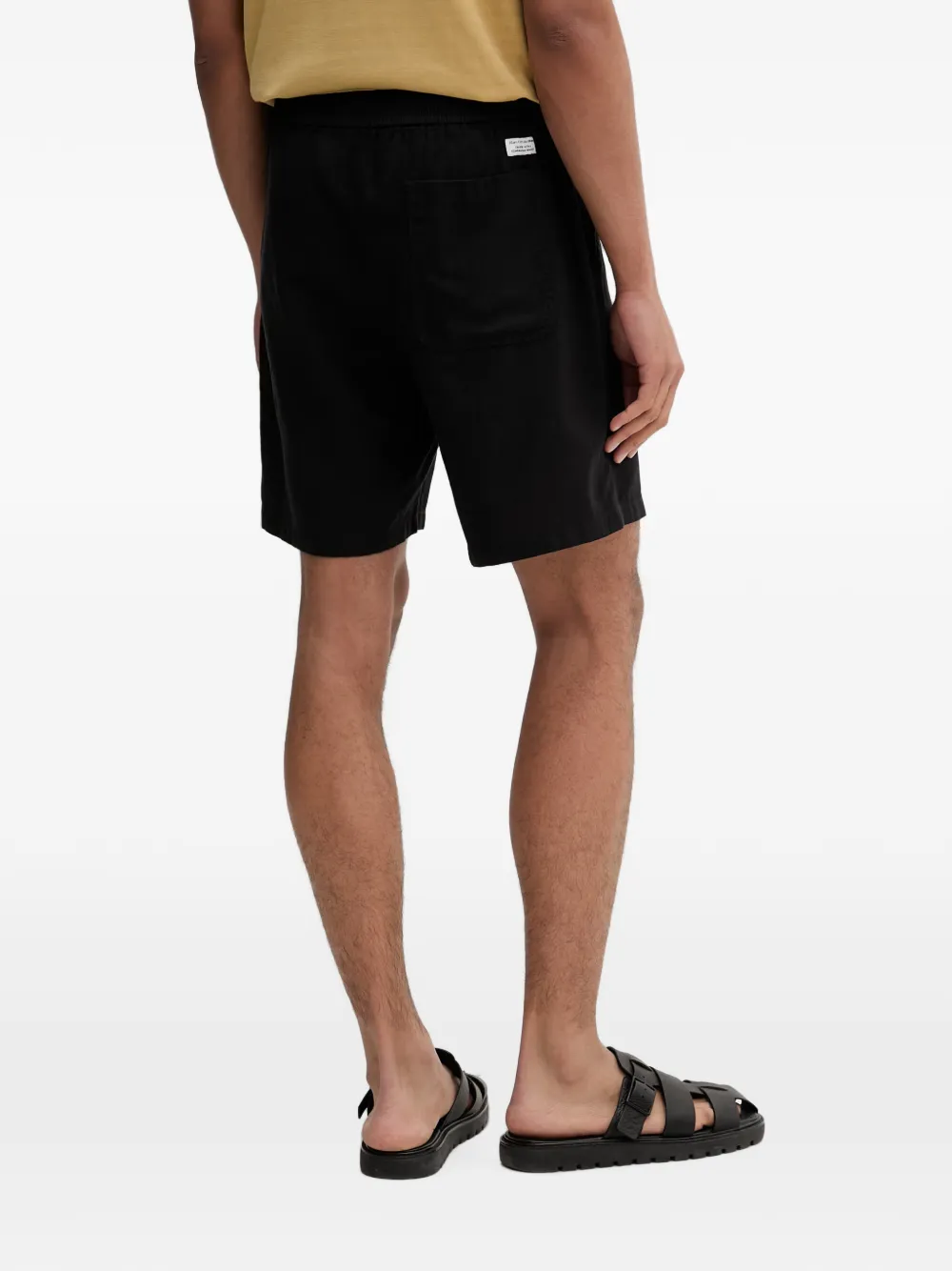 Marc O'Polo Shorts met elastische taille Zwart