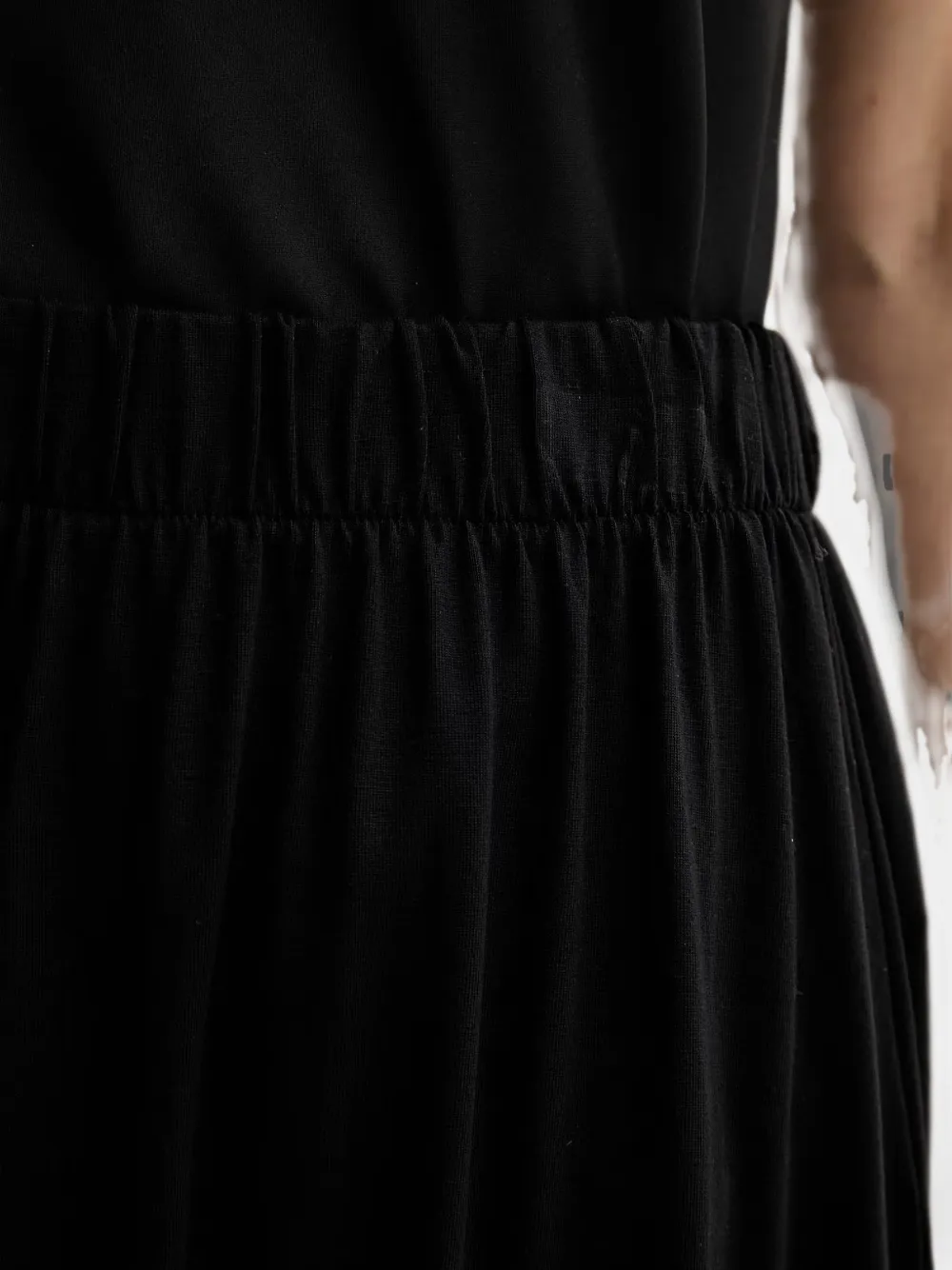 Marc O'Polo Midi-rok met elastische taille Zwart