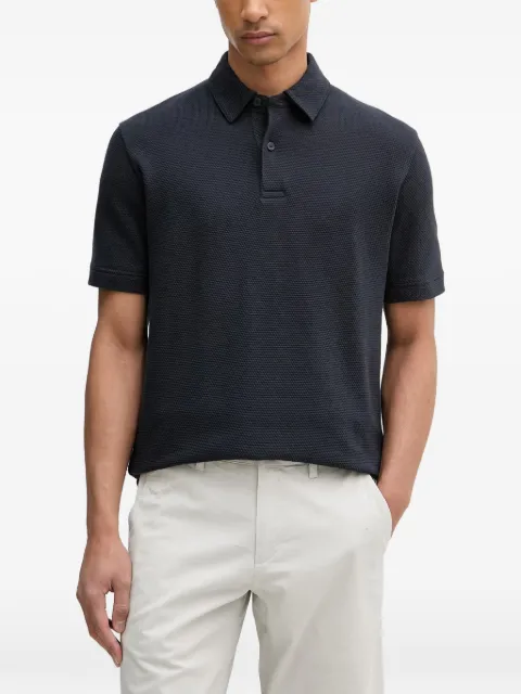 Marc O'Polo textured short-sleeve polo shirt