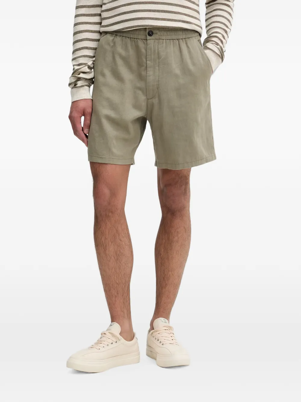Marc O'Polo elasticated-waist shorts - Verde