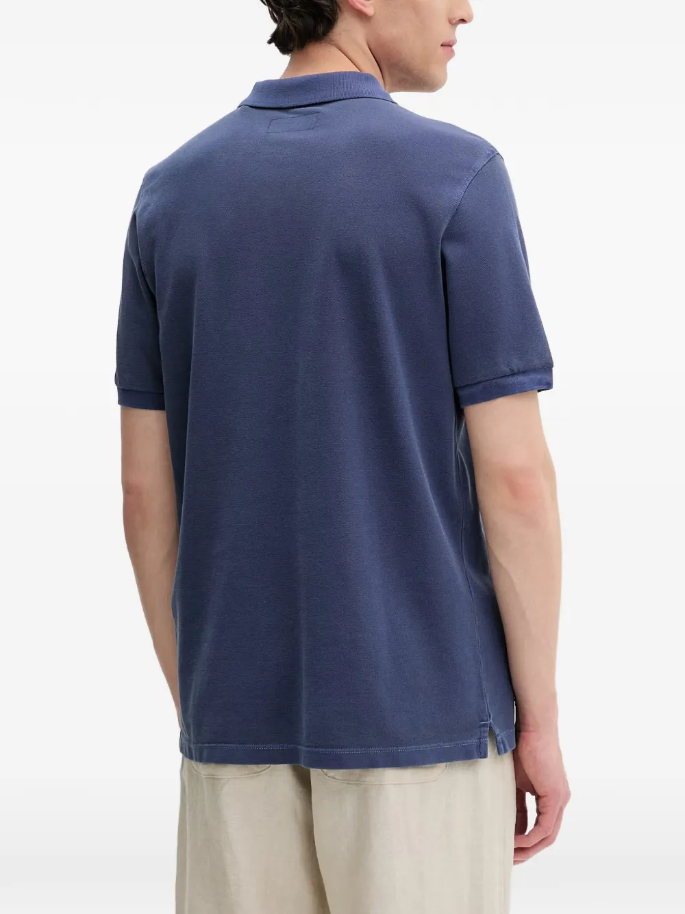 Marc O'Polo Piqué poloshirt met geborduurd logo Blauw