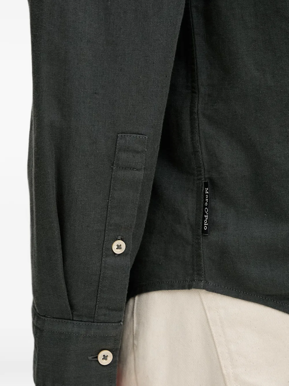 Marc O'Polo Button-down overhemd met zak Groen