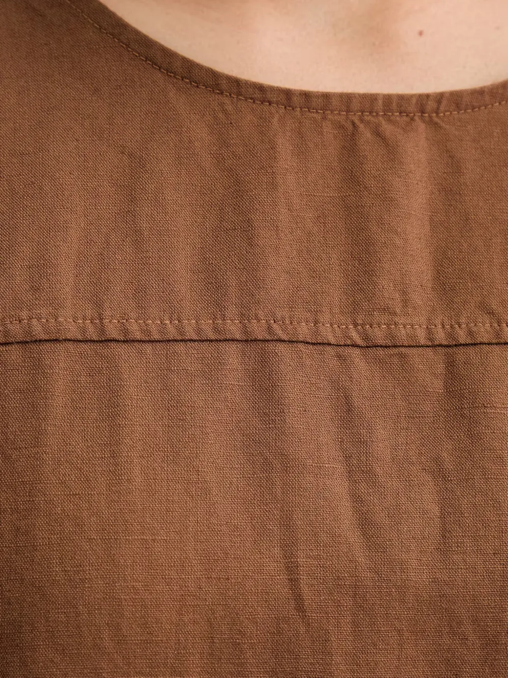 Marc O'Polo Mini-jurk met strik Bruin