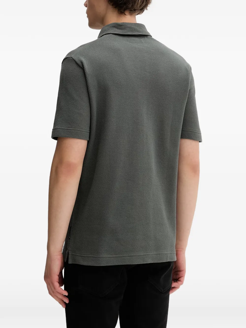 Marc O'Polo Poloshirt met textuur Groen