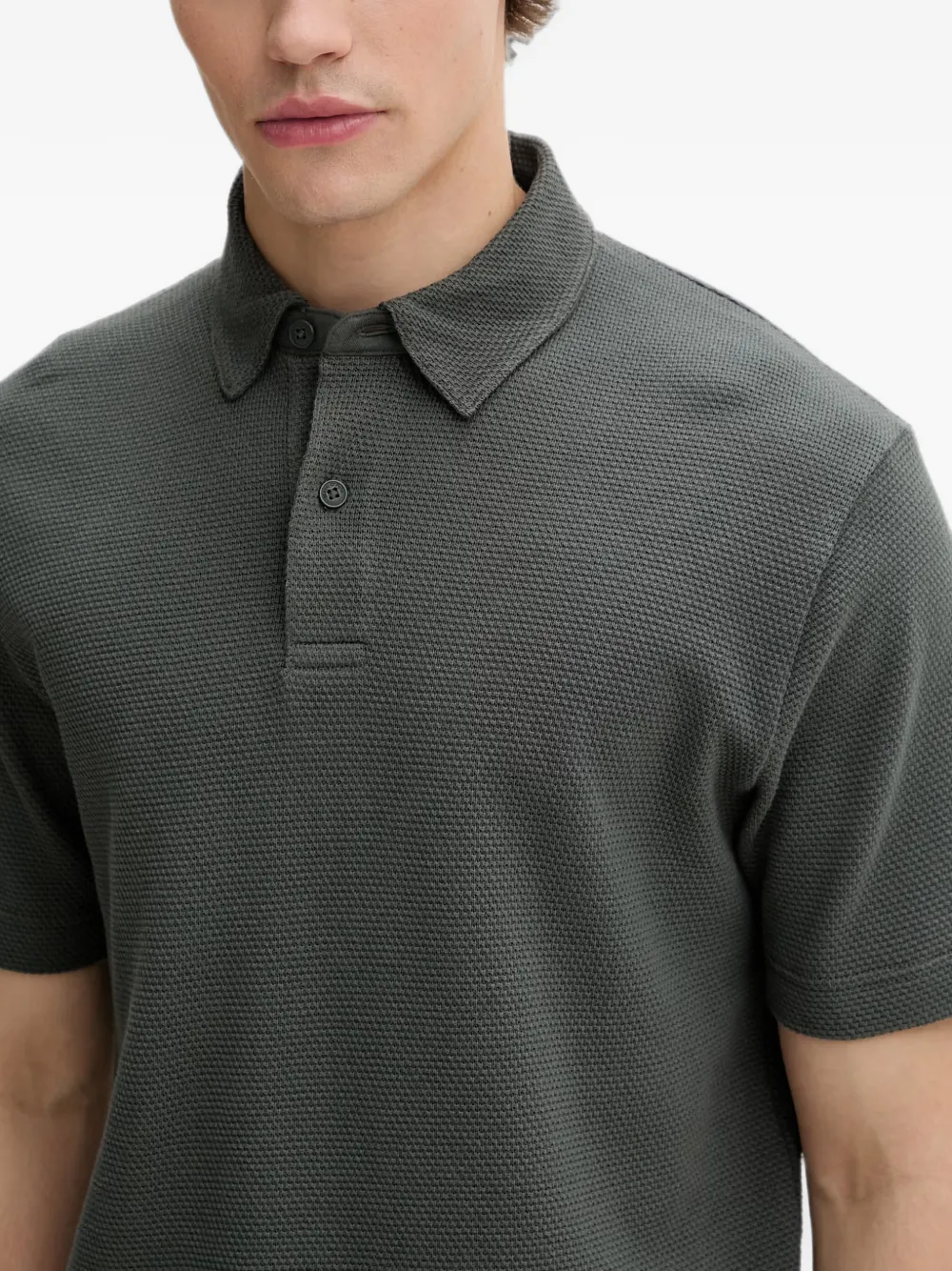 Marc O'Polo Poloshirt met textuur Groen