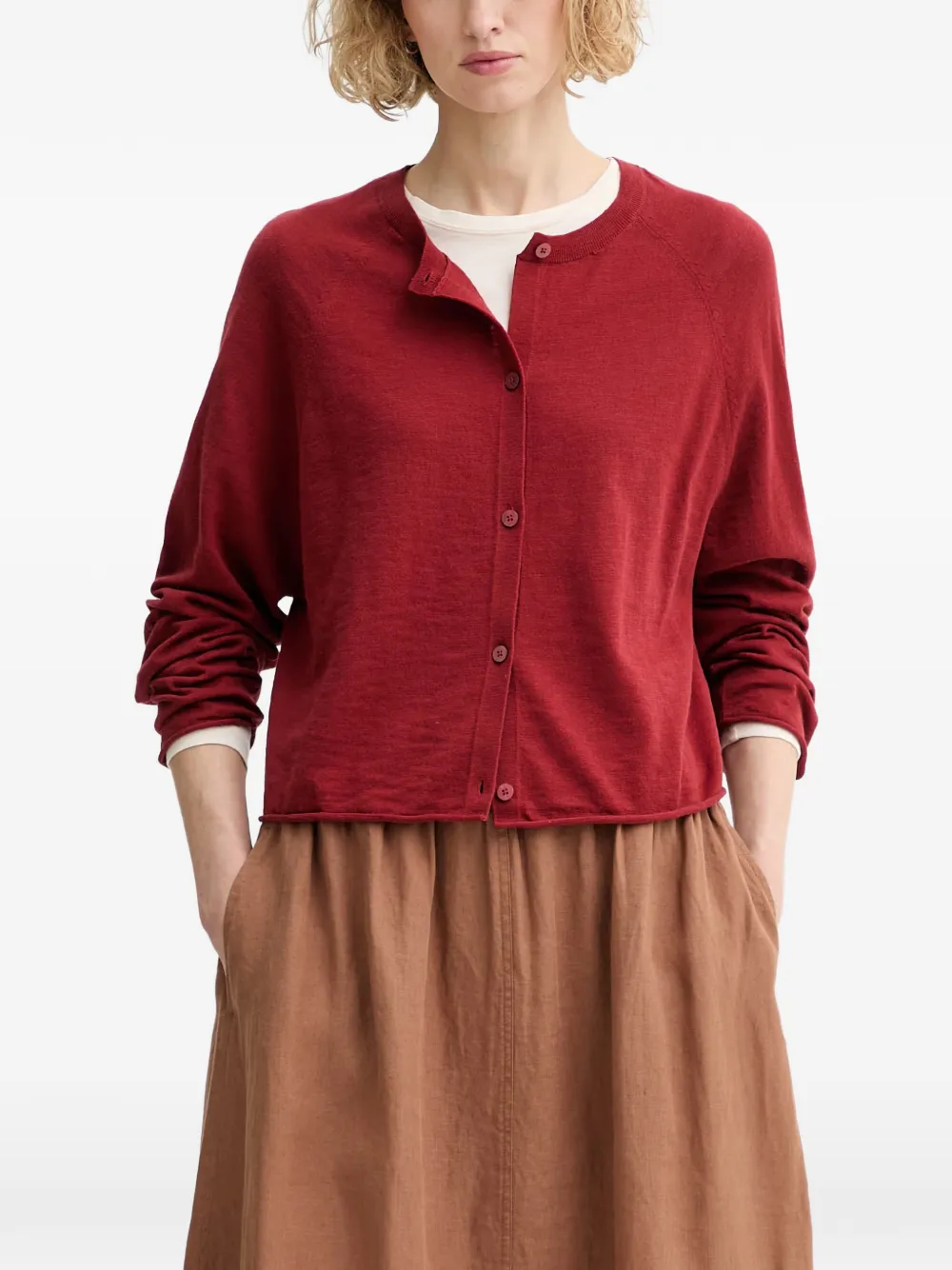 Marc O'Polo Vest met raglanmouwen Rood