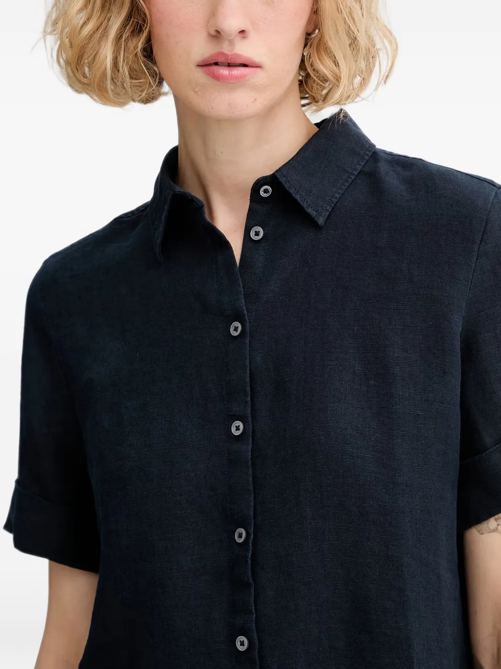 Marc O'Polo Linnen blouse Blauw