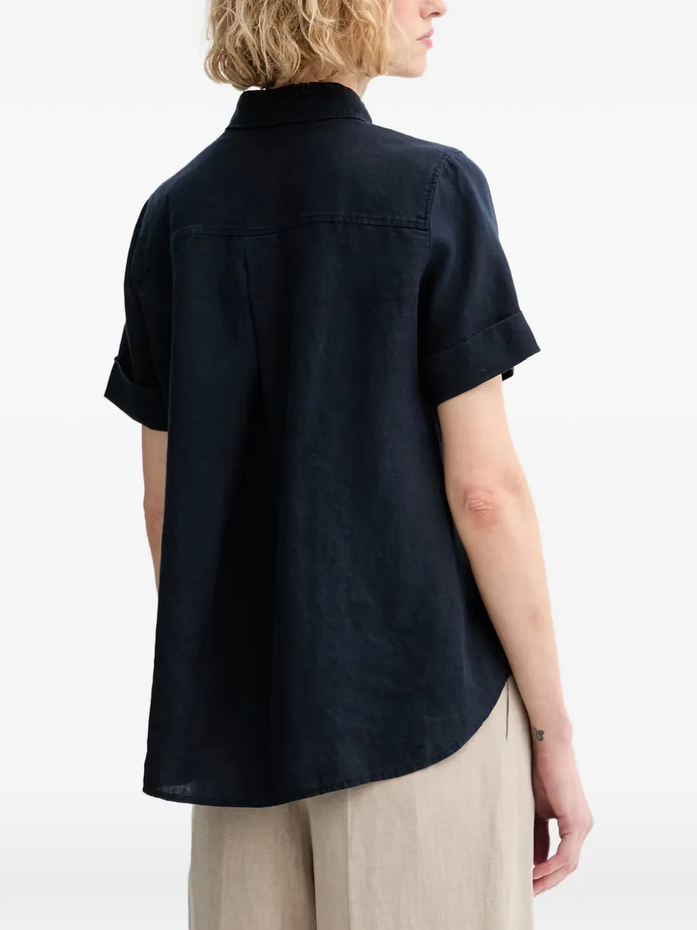 Marc O'Polo Linnen blouse Blauw
