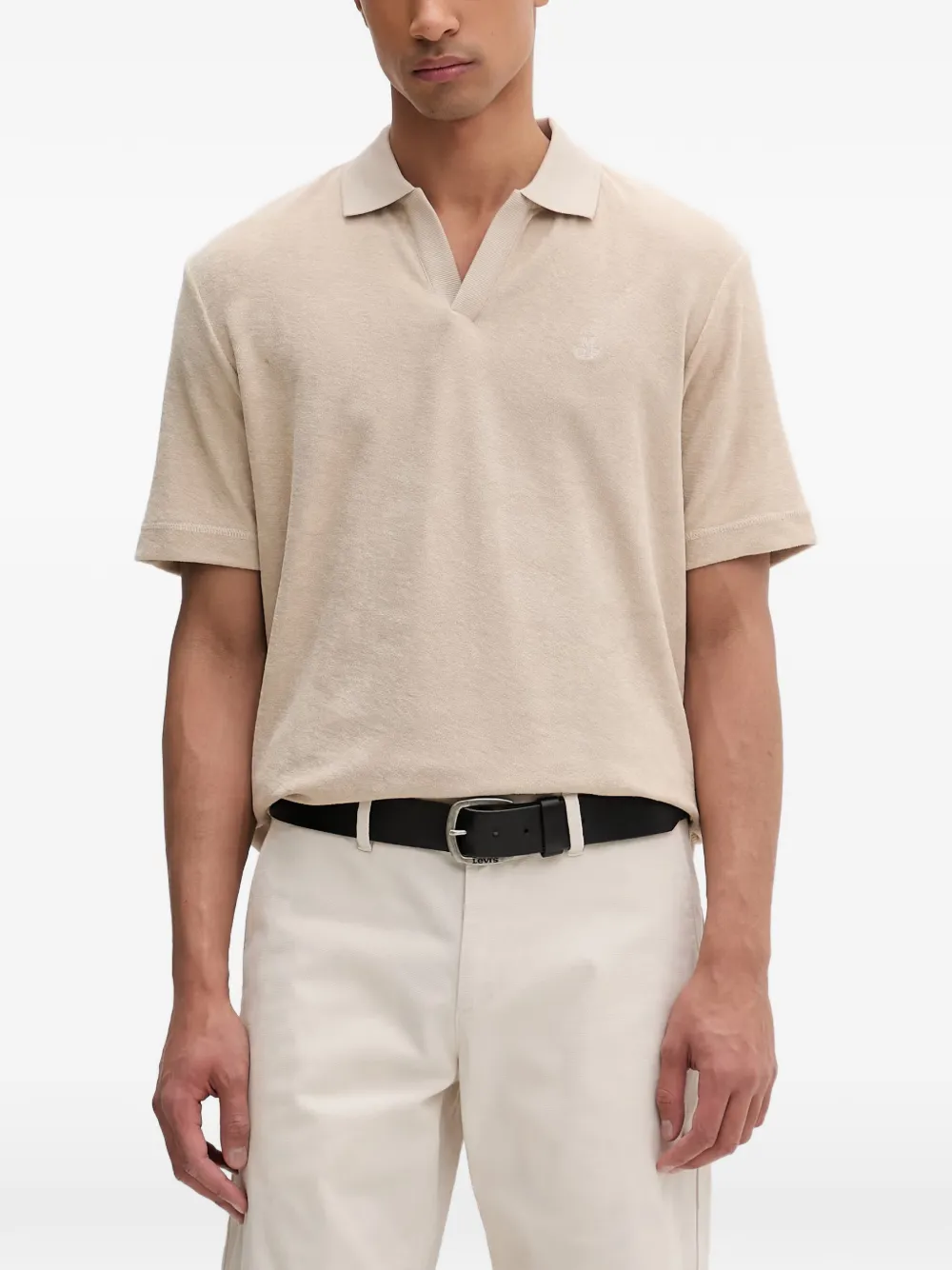 Marc O'Polo logo-embroidered terry-cloth polo shirt