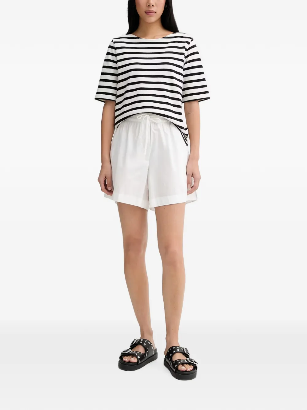 Marc O'Polo Gestreept T-shirt Wit
