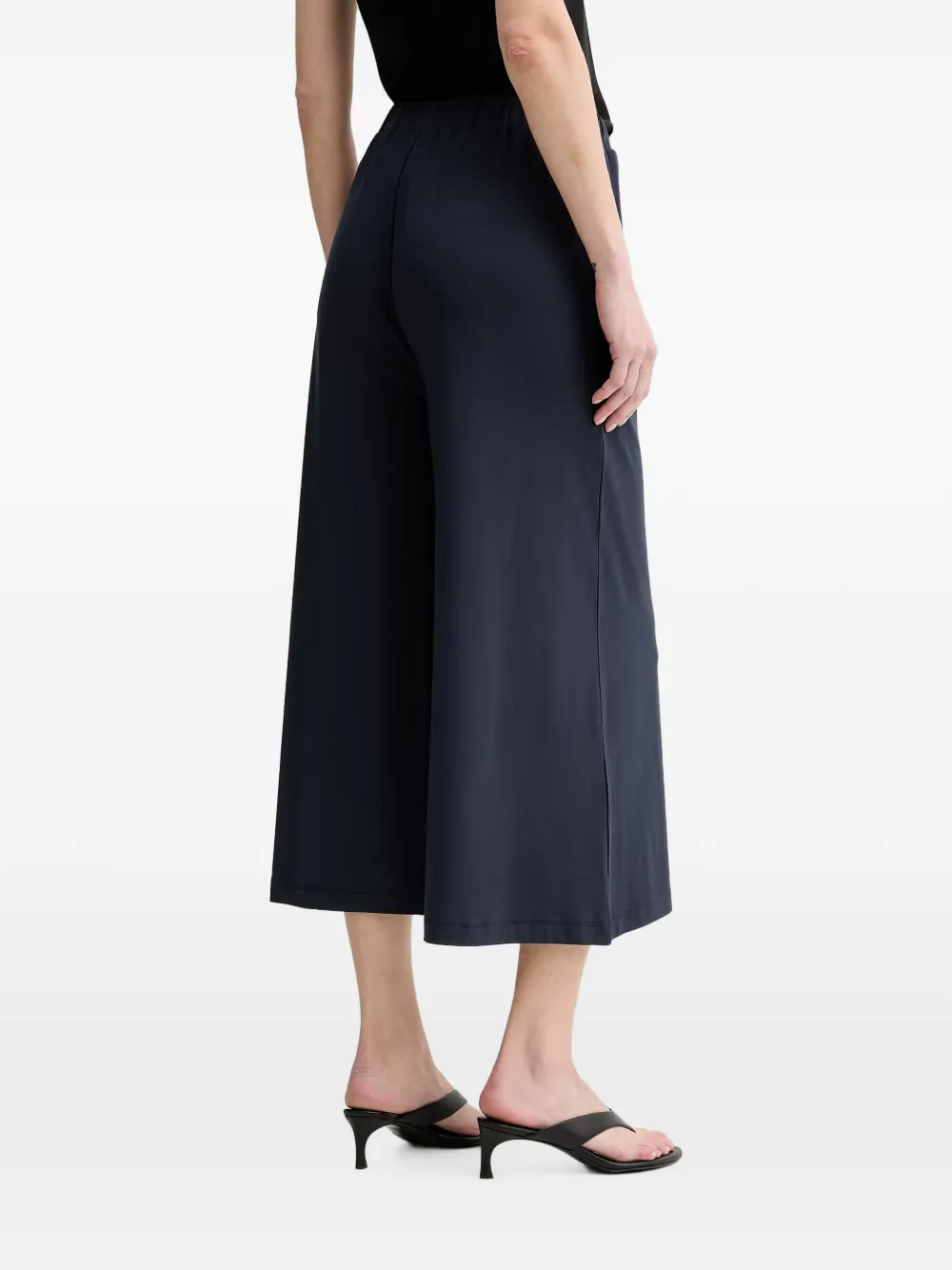 Marc O'Polo elasticated wide-leg trousers Blauw