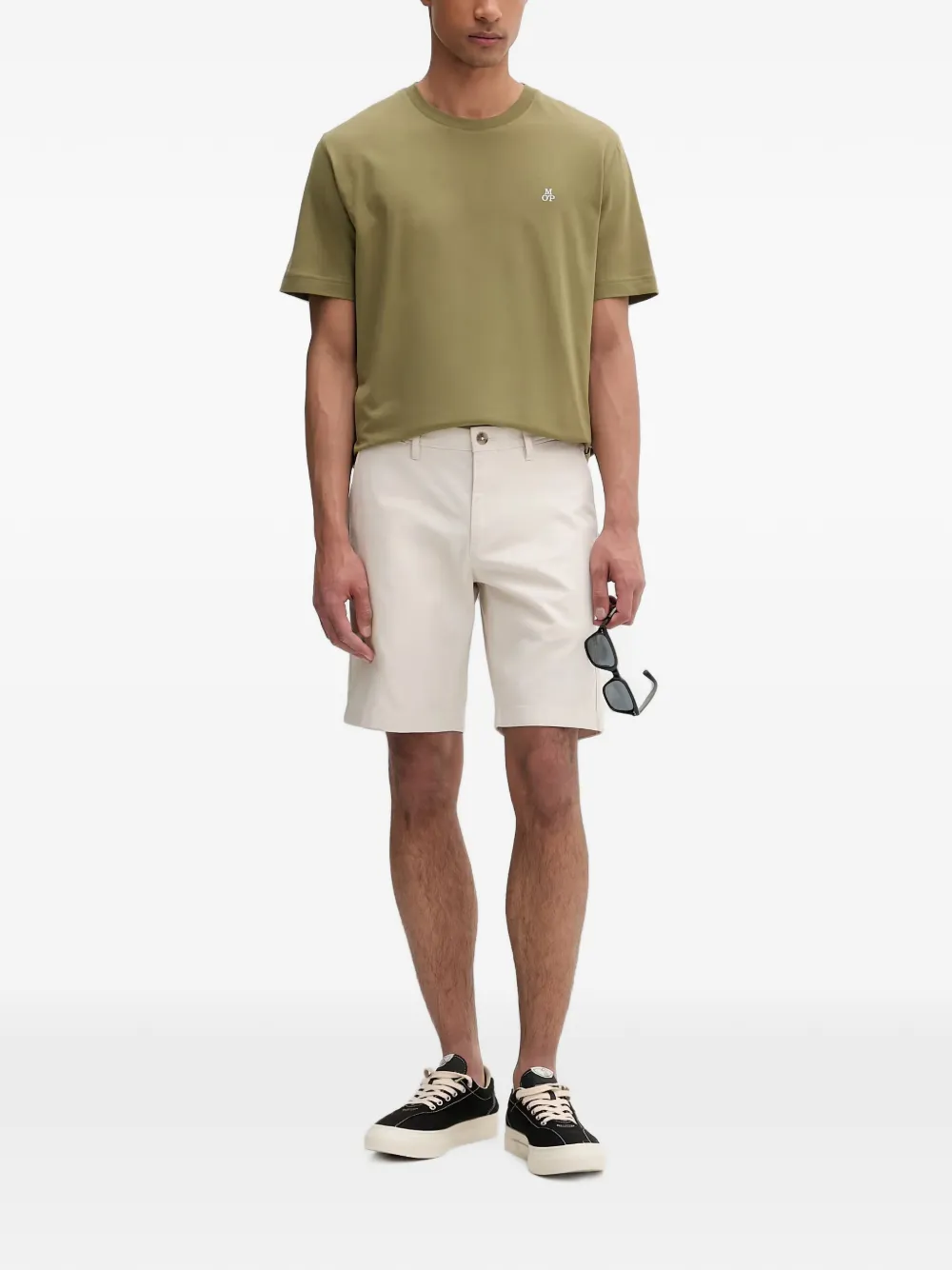 Marc O'Polo button-flap pocket shorts Beige
