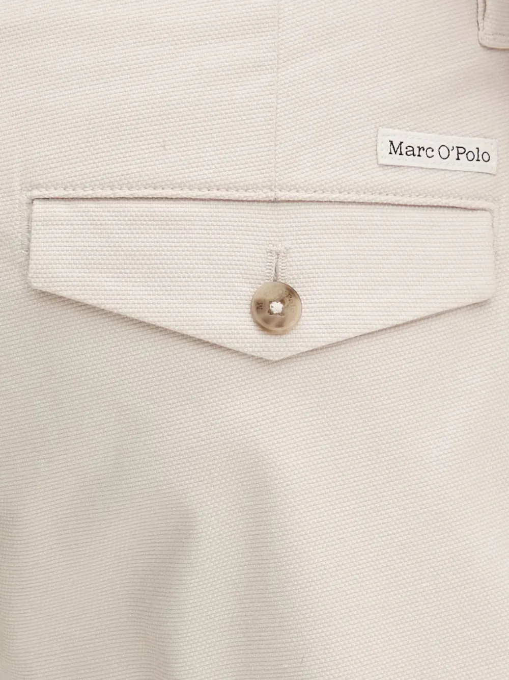 Marc O'Polo button-flap pocket shorts Beige