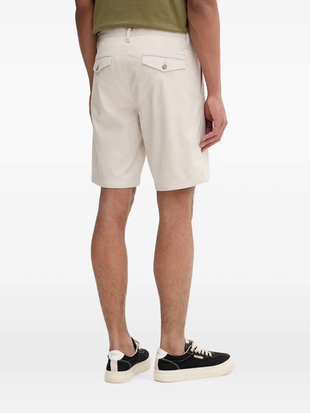 Marc O'Polo button-flap pocket shorts Beige
