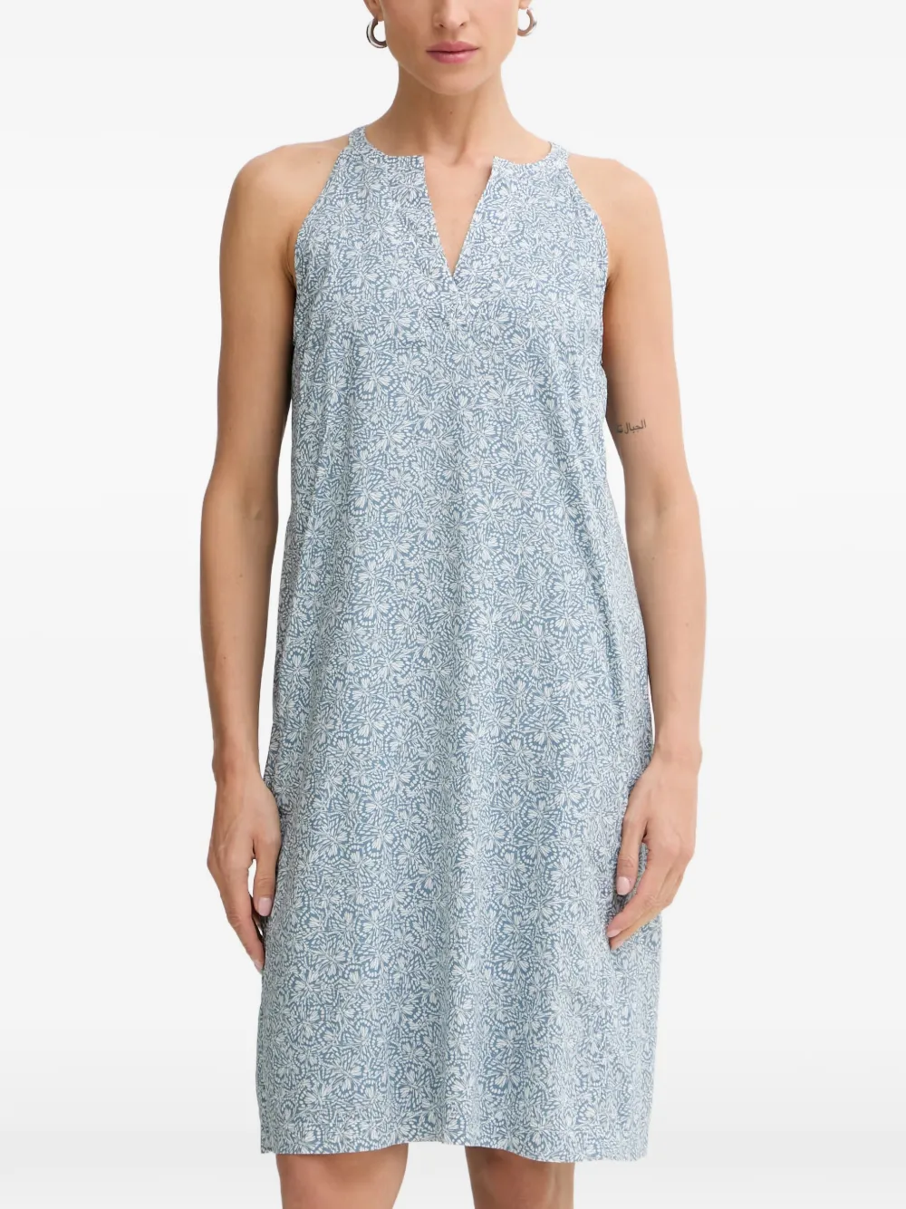 Marc O'Polo butterfly-print sleeveless mini dress