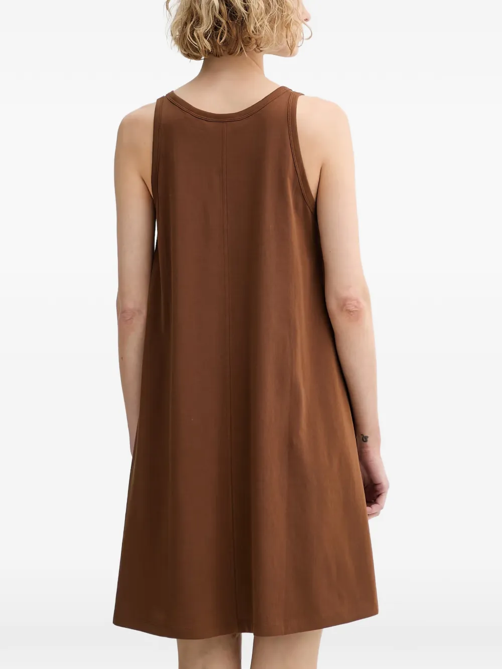 Marc O'Polo Mouwloze mini-jurk Bruin