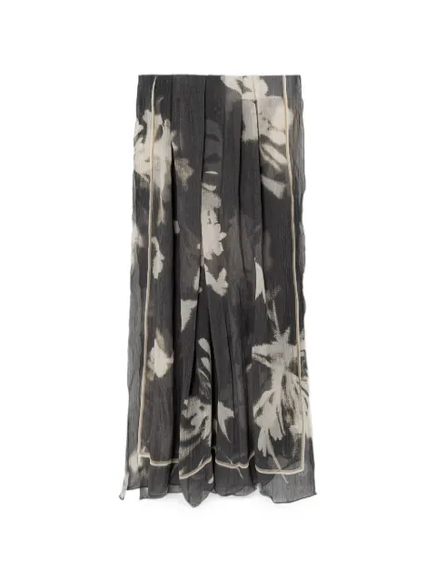 Marc O'Polo floral-print crinkled scarf