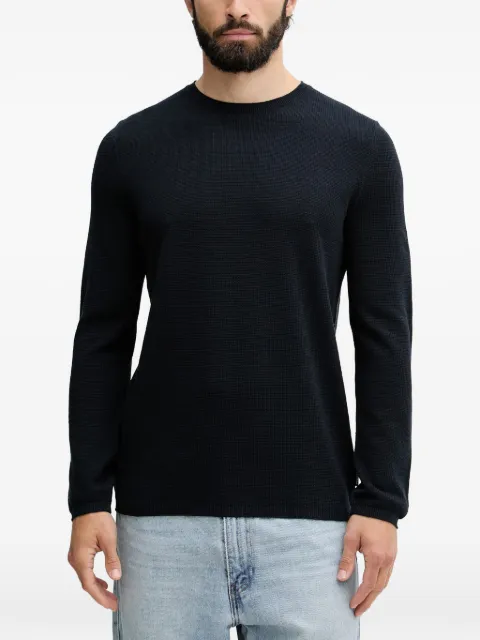 Marc O'Polo waffle-knit long-sleeve sweater