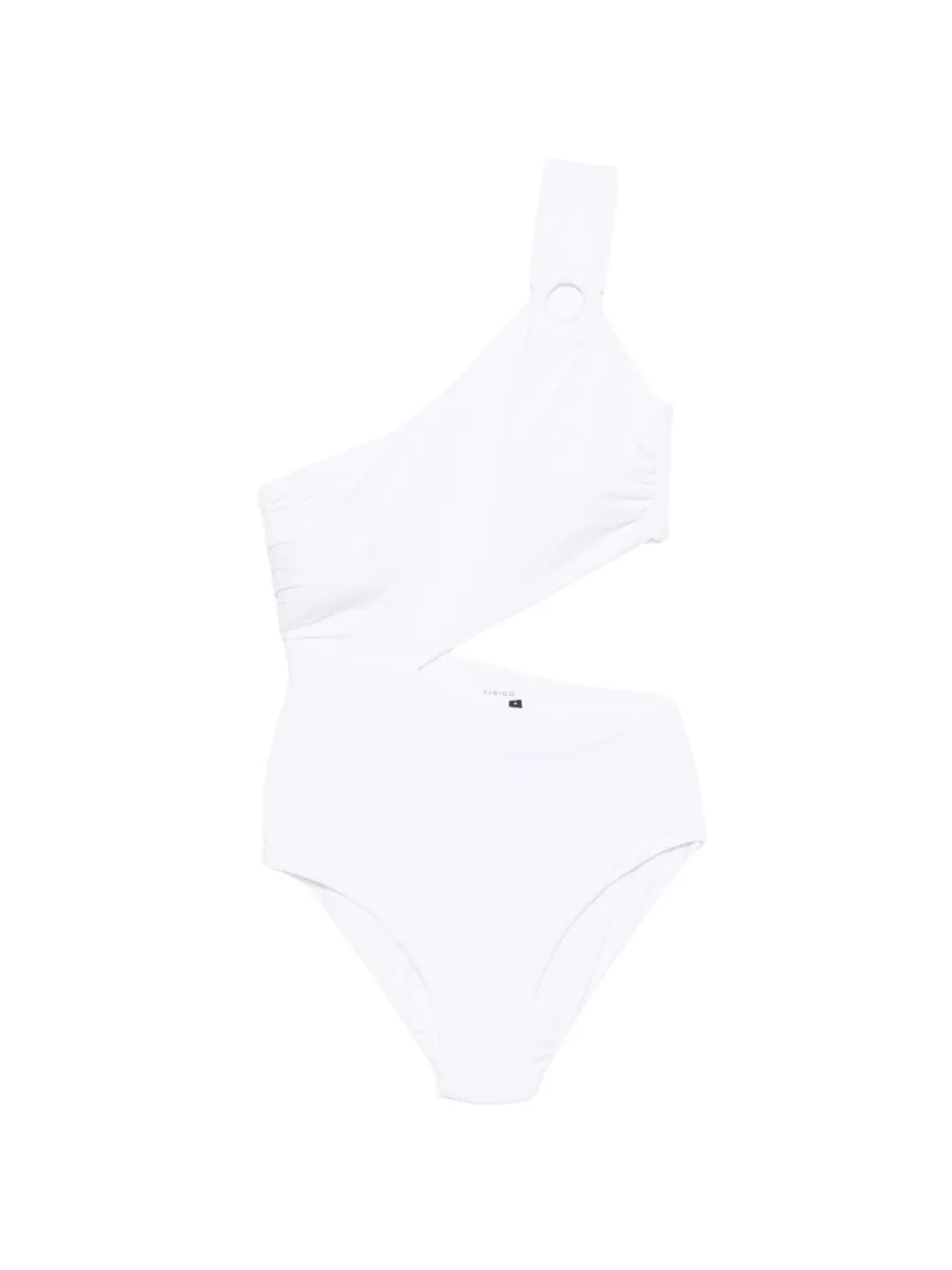 Fisico one-shoulder cut-out swimsuit - Weiß