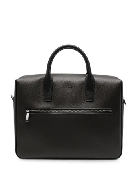 BOSS Daxter logo-plaque briefcase