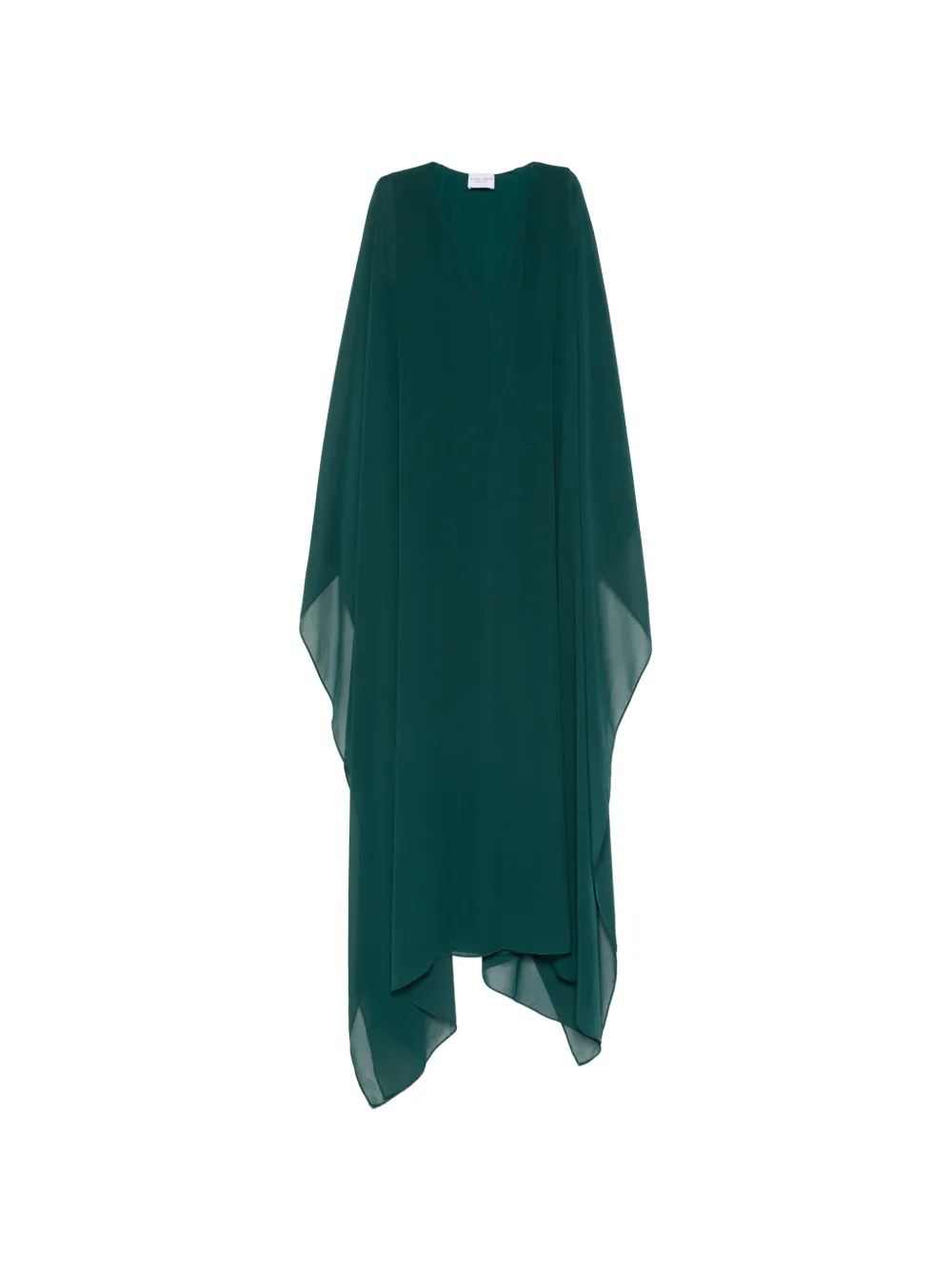 ALESSANDRO LEGORA cape-style V-neck maxi dress - Grün