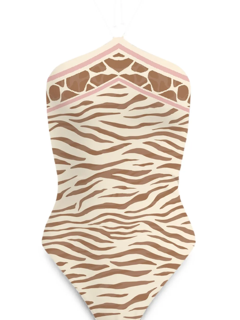 MC2 Saint Barth Badpak met dierenprint Beige