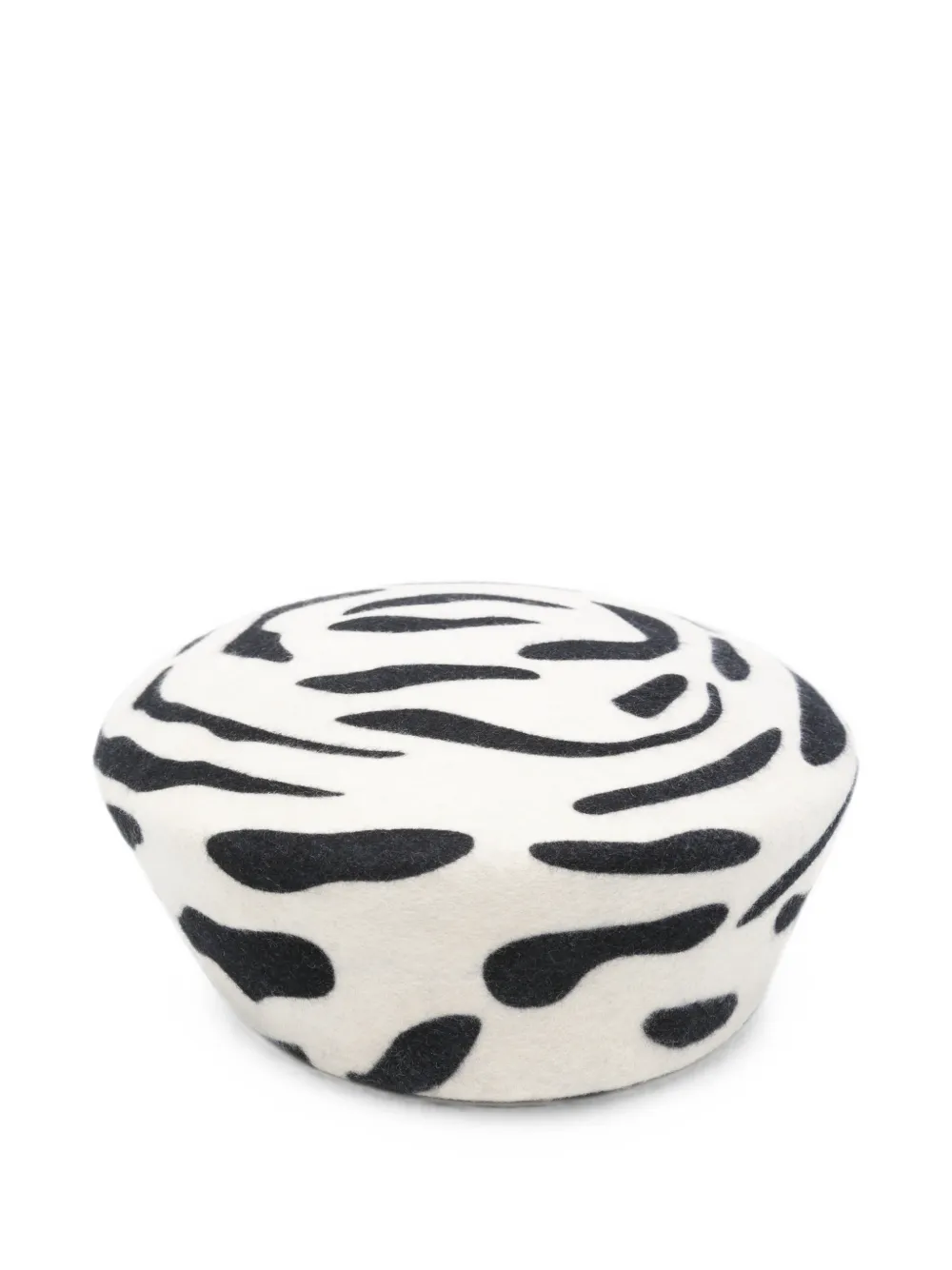 Ruslan Baginskiy Baret met geborduurd zebrapatroon Beige