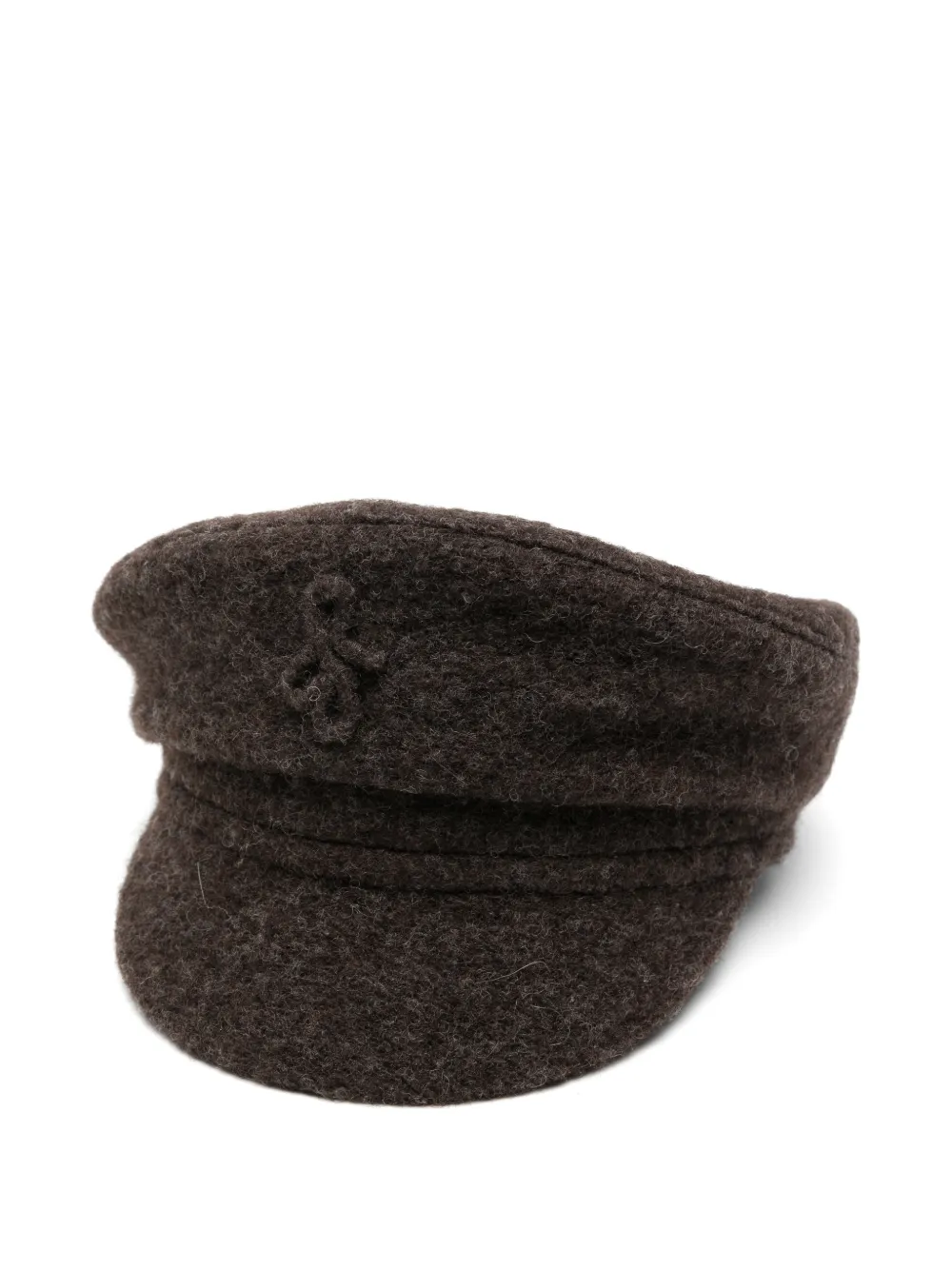 Ruslan Baginskiy logo-embroidered beret - Marrone