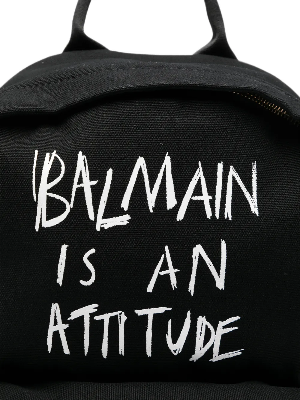 Balmain Kids Rugzak met tekst Zwart