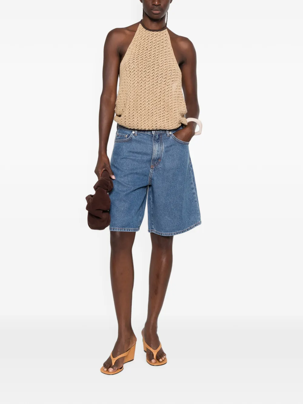 Marc O'Polo Denim shorts Blauw