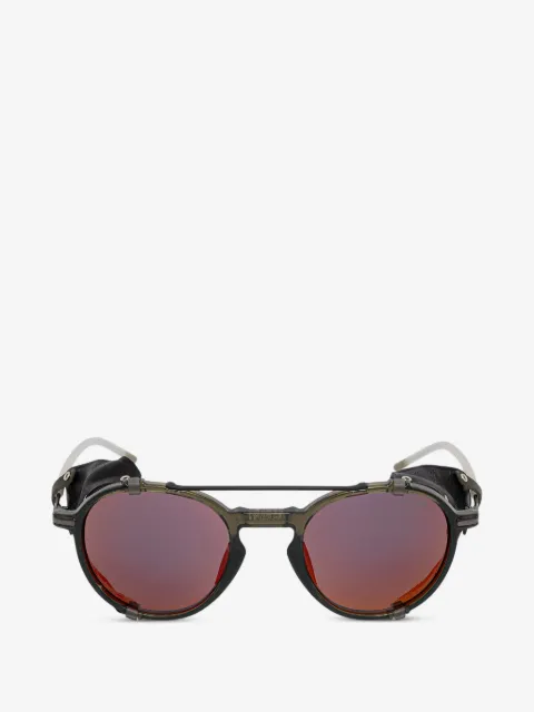 Julbo Eyewear Legacy zonnebril met rond montuur en leren afwerking