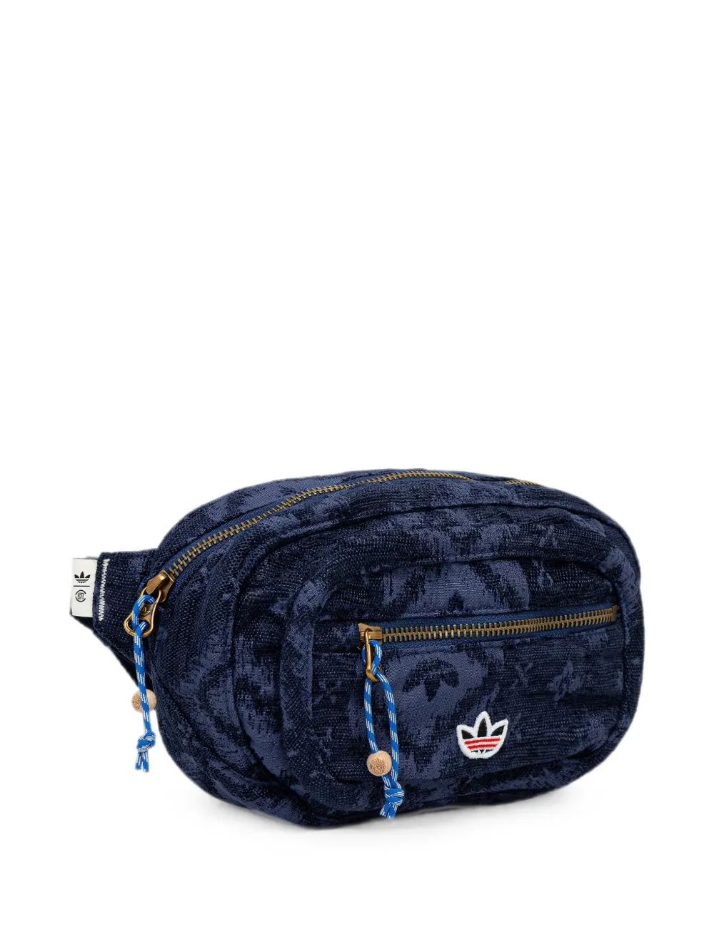 adidas x CLOT jacquard-logo belt bag Blauw